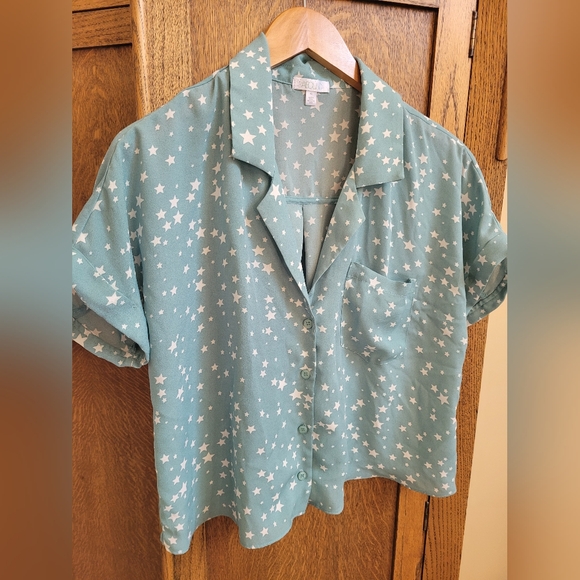 Pastel star print blouse - Picture 2 of 5